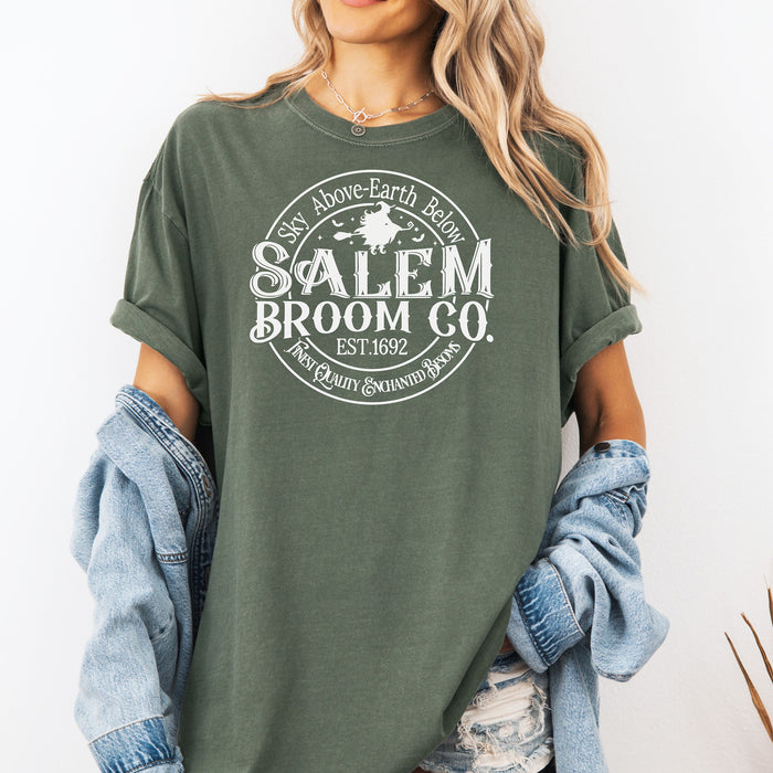 Salem Broom Company TShirt, Sky Above, Earth Below, Witch Shirt, Salem Shirt, Halloween Tee, Girls Trip Shirt