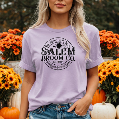 Salem Broom Company TShirt, Sky Above, Earth Below, Witch Shirt, Salem Shirt, Halloween Tee, Girls Trip Shirt
