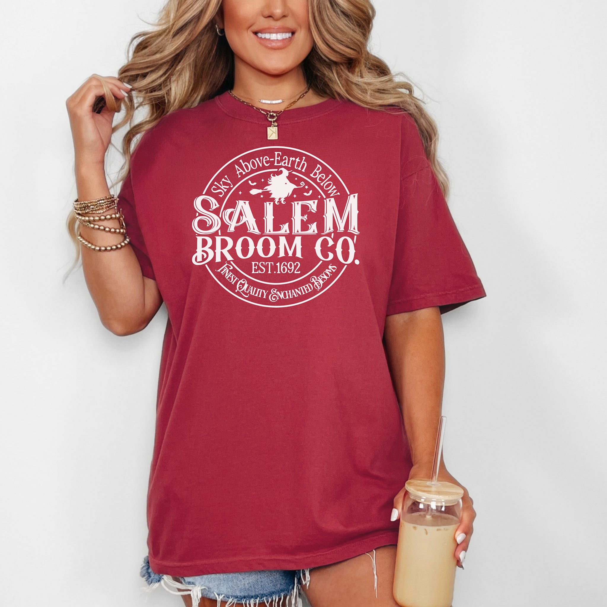 Salem Broom Company TShirt, Sky Above, Earth Below, Witch Shirt, Salem Shirt, Halloween Tee, Girls Trip Shirt