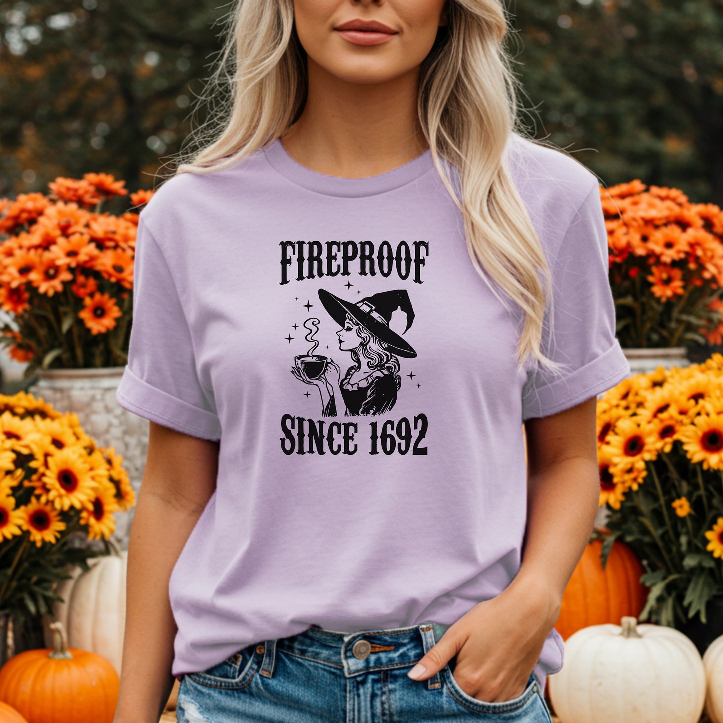 Fireproof Since 1692 Shirt, Salem Witch Trials Inspired, Halloween Tee, Witchcraft Apparel, Gifts for Witches