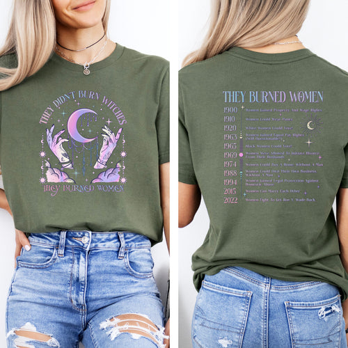 They Didnt Burn Witches, They Burned Women Shirt, Womens Rights Tee, Feminist Witch Shirt, Liberal Witch Shirt