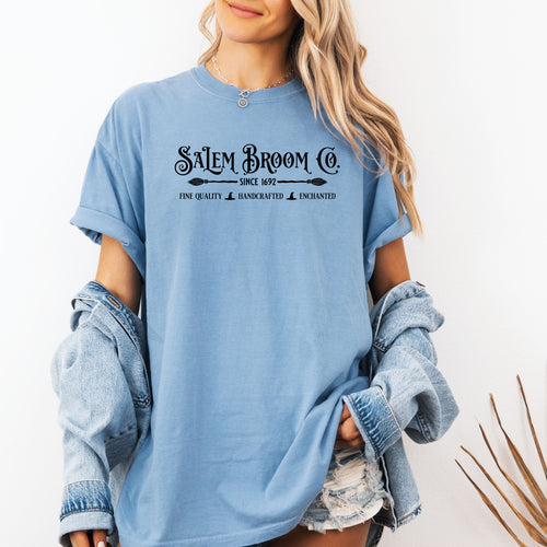 Salem Broom Company Shirt, Witch Shirt, Fall T-Shirt, Witchy Clothing, Halloween Gift Tee, Funny Halloween Shirt