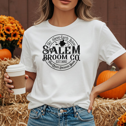 Salem Broom Company TShirt, Sky Above, Earth Below, Witch Shirt, Salem Shirt, Halloween Tee, Girls Trip Shirt
