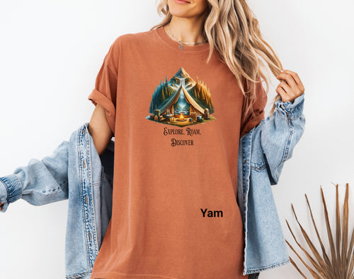 Adventure Explorer T-Shirt, Camping Tee, Travel Shirt, Nature Lovers Gift, Outdoor Adventure Apparel, Perfect for Hiking and Bonfires