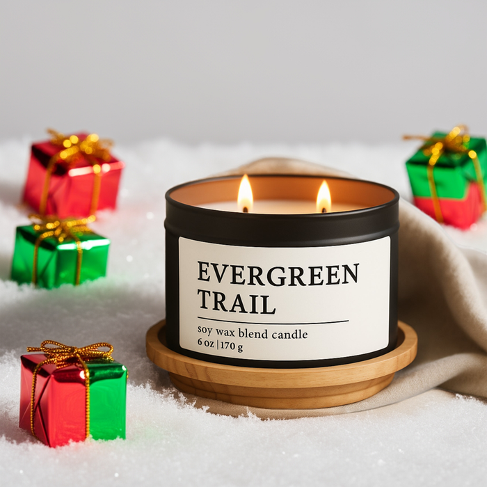 Evergreen Trail Soy Wax Blend Candle, 6 oz 2-Wick