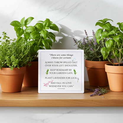 Practical Magic Quote Magnet – Always Throw Salt, Witchy Kitchen Decor